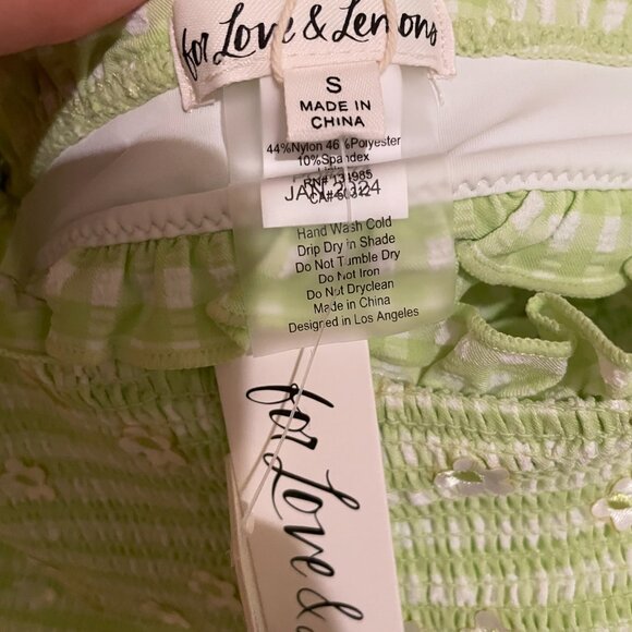 NWT For Love And Lemons Henry Bikini Set - Picture 5 of 6